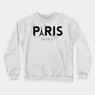 Eiffel Tower A: Paris France Crewneck Sweatshirt